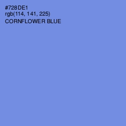 #728DE1 - Cornflower Blue Color Image